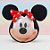 Pelúcia 3D - Minnie Mouse - 22cm - Disney Original - 1 unidade - Rizzo - Imagem 1