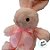Coelho de Pelúcia Rosa com Laço - 37x21,5x12cm - 1 unidade - Rizzo - Imagem 2