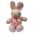Coelho de Pelúcia Rosa com Laço - 37x21,5x12cm - 1 unidade - Rizzo - Imagem 5