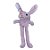 Chaveiro Coelho de Pelúcia - Roxo - 27x12x4cm - 1 unidade - Rizzo - Imagem 4
