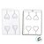 Forma de Acetato Simples - Coração Liso - Ref.3473 - Crystal - Rizzo Confeitaria - Imagem 2