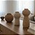 Kit Vasos Decorativos Orgânicos de Cerâmica - Marrom, Off-White e Natural - 3 peças - 24x18x10cm - 1 unidade - Cromus - - Imagem 1