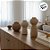 Kit Vasos Decorativos Orgânicos de Cerâmica - Marrom, Off-White e Natural - 3 peças - 24x18x10cm - 1 unidade - Cromus - - Imagem 4