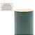 Pote Organizador de Metal com Tampa de Bambu - Verde - 17,5x13x13cm - 1 unidade - Cromus - Rizzo - Imagem 4