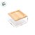 Caixa Acrílica com Tampa de Bambu - 9x9x5cm - 1 unidade - Cromus - Rizzo - Imagem 3