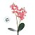 Haste Flor Permanente - Orquídea Phalaenopsis com Folha - Pink - 33cm  - 1 unidade - Cromus - Rizzo - Imagem 3