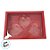 Caixa Coração Diamantado - 3 Cavidades - Vermelho - 19,5x14cm - 5 unidades - Rizzo - Imagem 4