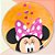 Prato Raso de Melamine - Minnie Mouse - 20cm - Disney Original - 1 unidade - Rizzo - Imagem 1