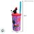Copo com Tampa e Canudo - Minnie Mouse 3D - Lilás - 360ml - Disney Original - 1 unidade - Rizzo - Imagem 3
