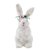 Enfeite Decorativo de Páscoa - Coelho com Tiara de Flores - 26,5x14x12cm - 1 unidade - Cromus - Rizzo - Imagem 2