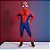 Fantasia Infantil Homem Aranha - Macacão Longo e Máscara - P de 4 a 6 anos - Disney Original - 1 unidade - Rizzo - Imagem 1