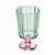 Taça de Vidro - Flor - Verde e Rosa - 270ml - 1 unidade - FlorArte - Rizzo - Imagem 2