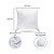 Enchimento Branco em Fibra de Silicone para Almofada - 400g - 52x52cm - 1 unidade - Rizzo - Imagem 2