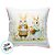 Capa para Almofada Páscoa - Casal de Coelhos com Ovos  - 43x43cm - 1 unidade - Rizzo - Imagem 2