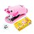 Grampeador Mini Bichinhos com 1000 Grampos - Porquinho - Rosa - 6x3,5cm - 1 unidade - Deli - Rizzo - Imagem 3