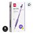 Caneta Gel Retrátil com Grip Colorido - Ponta Bullet 0.5mm Roxa - Caixa - 12 unidades - Deli - Rizzo - Imagem 4