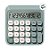 Calculadora 12 Dígitos com Teclado Mecânico  - Verde - 14x13,5x3,2cm - 1 unidade - Deli - Rizzo - Imagem 4