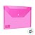 Pasta Documentos com Fecho de Botão A4 - Rosa - 21x29,7cm - Pacote - 12 unidades - Deli - Rizzo - Imagem 6