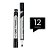 Marcador de Quadro Branco - Ponta Cinzel 2mm-5,00mm Preto - Caixa - 12 unidades - Deli - Rizzo - Imagem 2