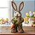 Enfeite Decorativo de Páscoa - Coelho com Cenoura - 18x45x16cm - 1 unidade - Cromus - Rizzo - Imagem 1