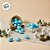 Ovinhos de Páscoa Decorativos Azul com Glitter - 3cm  - 25 unidades - Rizzo - Imagem 4