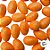 Ovinhos de Páscoa Decorativos Laranja com Glitter - 3cm  - 25 unidades - Rizzo - Imagem 2