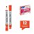 Marcador de Quadro Branco - Ponta Bullet 2mm Vermelho - Caixa - 12 unidades - Deli - Rizzo - Imagem 2
