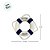Enfeite Decorativo Para Pendurar - Boia Salva-Vidas - Azul Escuro e Branco - 15x15cm - 1 unidade - Rizzo - Imagem 3