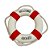 Enfeite Decorativo Para Pendurar - Boia Salva-Vidas - Vermelho e Branco - 15x15cm - 1 unidade - Rizzo - Imagem 2