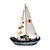 Enfeite Decorativo de Resina - Veleiro - Azul e Branco - 16x26cm - 1 unidade - Rizzo - Imagem 2