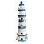 Enfeite Decorativo de Madeira - Farol - Azul e Branco - 37,5x12cm - 1 unidade - Rizzo - Imagem 2