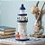 Enfeite Decorativo de Madeira - Farol - Azul e Branco - 19,5x7,5cm - 1 unidade - Rizzo - Imagem 1