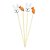 Palito Decorativo Para Petisco - Coelhinhos e Cenouras - 14,5cm - 20 unidades - Rizzo - Imagem 2