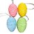 Enfeite Para Pendurar de Páscoa - Ovos Coloridos - 7,5x5cm - 4 unidades - Rizzo - Imagem 2