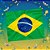 Bandeira de Tecido - Brasil - 90x120cm - 1 unidade - Rizzo - Imagem 1