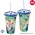 Copo de Plástico com Tampa e Canudo - Zootopia - 500ml - Disney Original - 1 unidade - Plasútil - Rizzo - Imagem 2