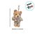 Chaveiro Urso de Pelúcia - Macacão e Camisa - 8x11x5cm - 1 unidade - Rizzo - Rizzo - Imagem 4