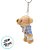Chaveiro Urso de Pelúcia - Macacão e Camisa Xadrez - Azul - 8x11x4cm - 1 unidade - Rizzo - Imagem 2