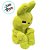 Coelho de Pelúcia com Sono - Verde - 11x22x13cm - 1 unidade - Rizzo - Rizzo - Imagem 3