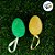Mini Ovos de Páscoa - Verde e Amarelo - 5,5cm - 1 unidade - Rizzo - Imagem 4