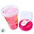 Mini Shakeira Aurora - Rosa - 320ml - Disney Original - 1 unidade - Plasútil - Rizzo - Imagem 3