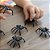 Mini Brinquedo Aranha - Preto - 4,5cm - 6 unidades - Rizzo - Imagem 1