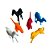 Mini Brinquedo Animais  - Sortido - 6cm - 6 unidades - Rizzo - Imagem 2