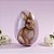 Ovo de Metal de Páscoa - Coelho Flores - Roxo - 12,7x8,4x9,1cm - 1 unidade - Rizzo - Imagem 1
