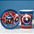 Kit Copo e Prato de Papel - Capitão América - 16 Itens - 1 unidade - Disney Original - Regina - Rizzo - Imagem 1