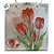 Sacola de Plástico Transparente Fosca - Floral - Tulipas - 22x10x24cm - 1 unidade - Rizzo - Imagem 3