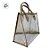 Sacola Transparente PVC com Alça de Couro Dourado - 28x14x23cm - 1 unidade - Rizzo - Imagem 4