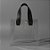 Sacola Transparente PVC com Alça de Couro Preto - 25x14x23cm - 1 unidade - Rizzo - Imagem 1