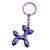 Chaveiro Metal - Cachorro Balão - Lilás Furta-Cor - 5x4,5cm - 1 unidade - Rizzo - Imagem 2