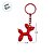 Chaveiro Metal - Cachorro Balão - Vermelho Furta-Cor - 5x4,5cm - 1 unidade - Rizzo - Imagem 3